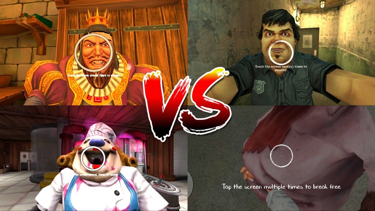 ANGRY KING vs MINI ROD AND MATI vs TERRY vs GUMMY 😃 Horror Jumpscares Comparison