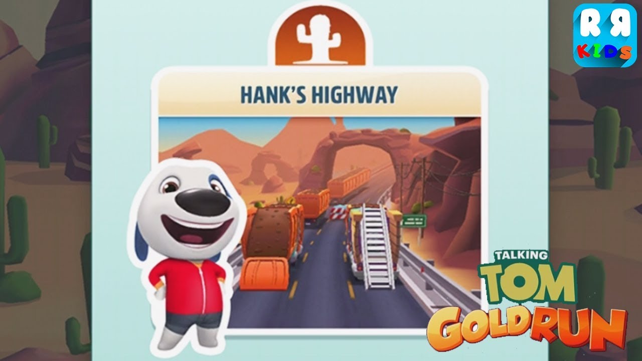 Talking Tom Gold Run - New Track Hank's Highway and Unlock Hank