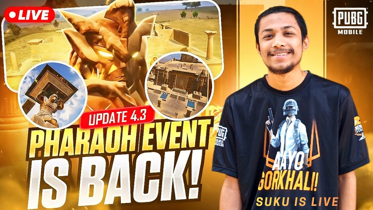 ANCIENT SECRET IS FINALLY HERE😍 PHARAOH MODE GAMEPLAY🔥 #bgmi #bgmilive #shortsfeed #shortslive #suku