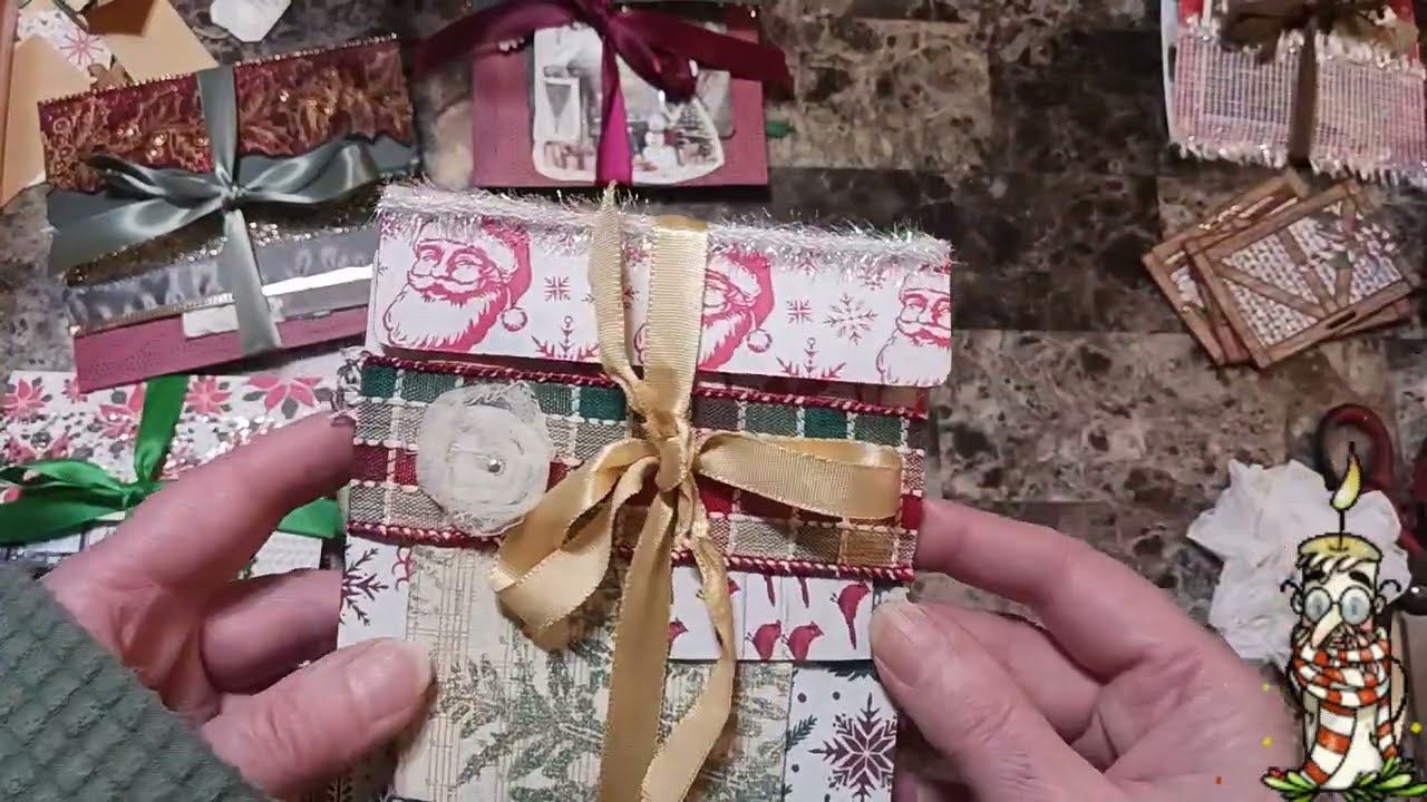Красивые рождественские открытки 🎁 с плавающим или приклеенным креплением! (Часть 2 из 2)