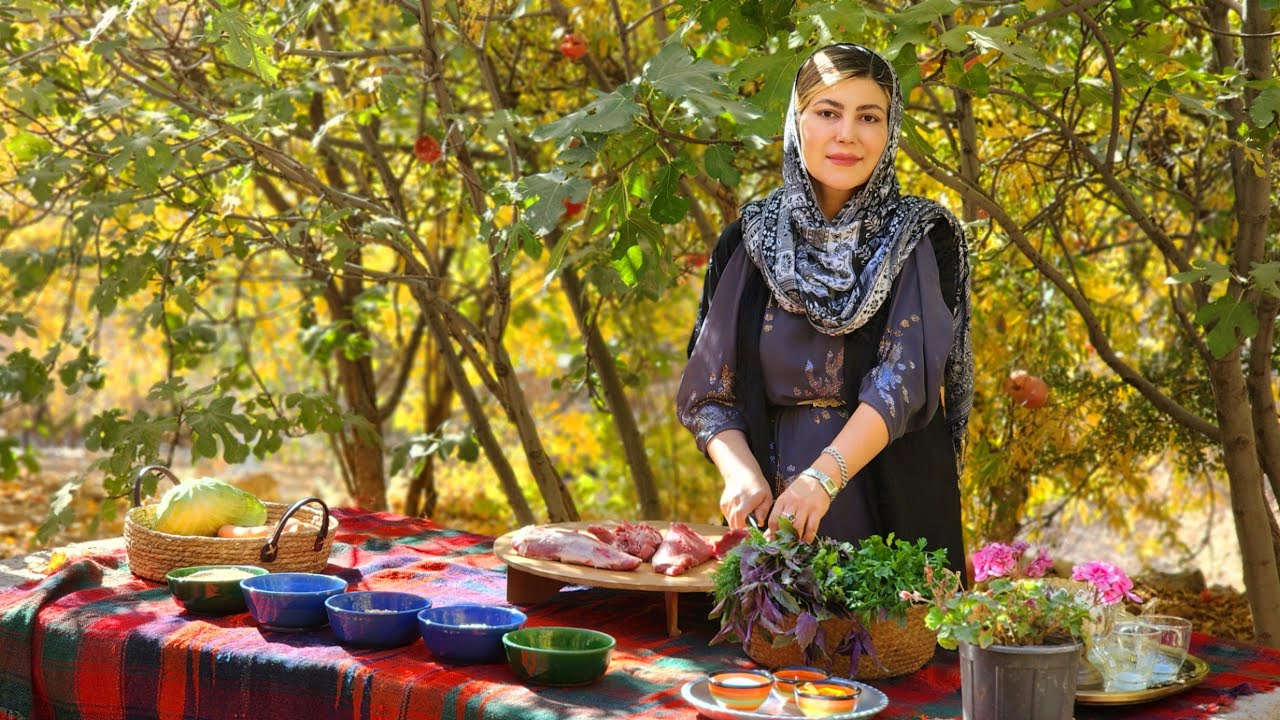 Kalam Pilaf! Lamb, Fresh Herb Rice from the Village KitchenTitle 2IRAN Village Life! KALAM Pilaf