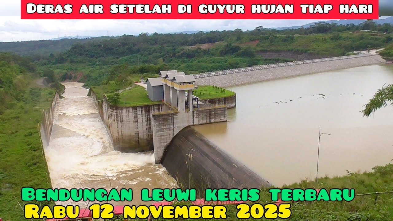 Bendungan leuwi keris terbaru setelah tiap hari diguyur hujan deras