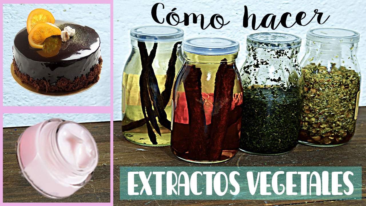 Cómo hacer extractos vegetales.  Alimentación y cosmética
