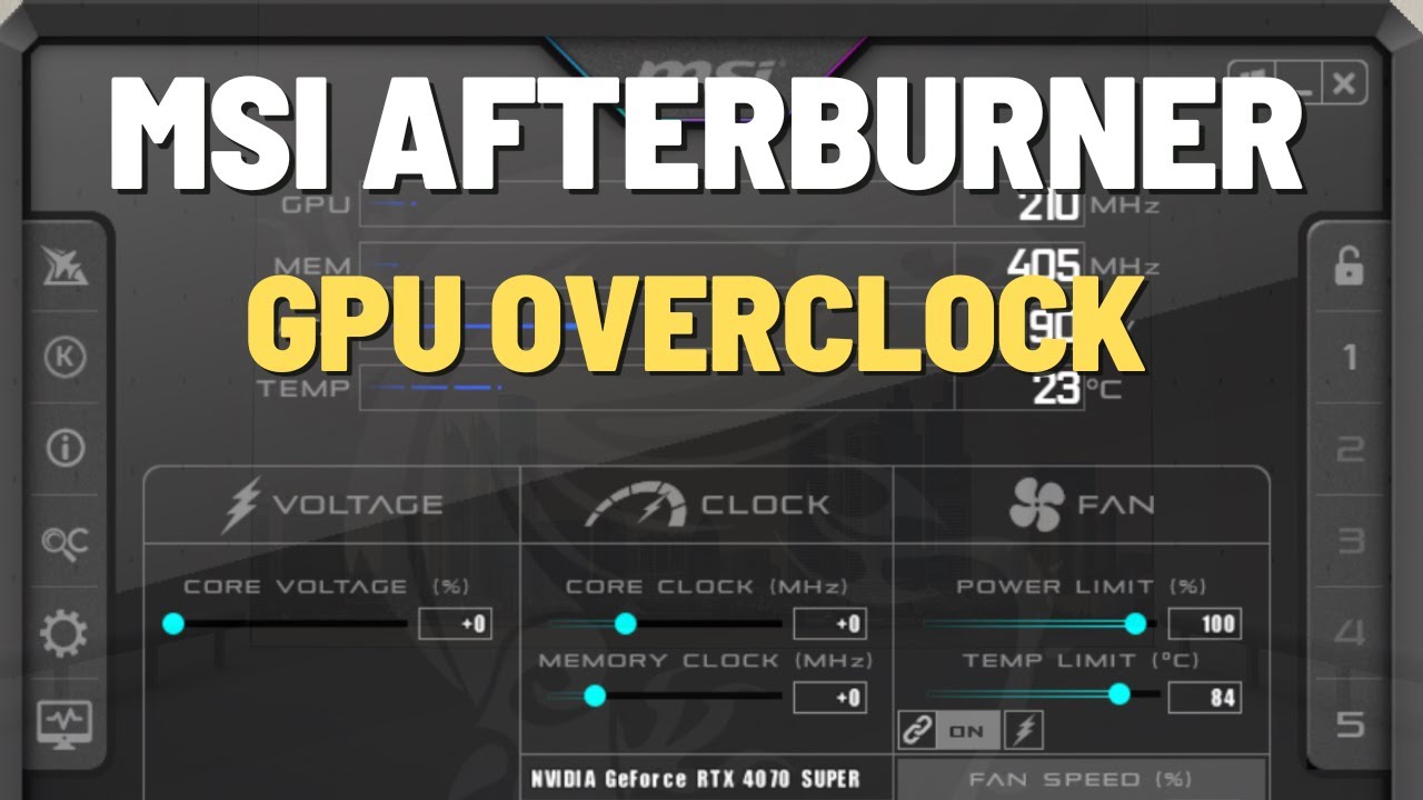 MSI Afterburner: Overclock RTX 40 Series Graphics Cards