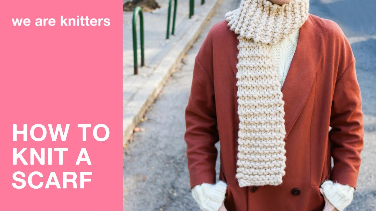 How to knit a scarf for beginners | WAK Dinka Scarf Knitting Kit