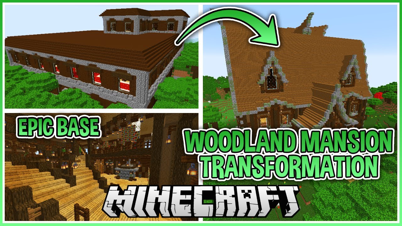 Converting a Woodland Mansion into an Epic Minecraft Base! (With world download)