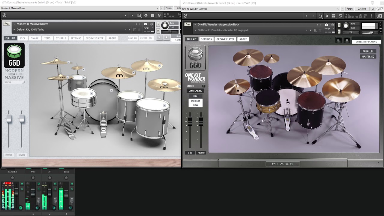 GetGood Drums Modern and Massive vs One Kit Wonder: Aggressive Rock