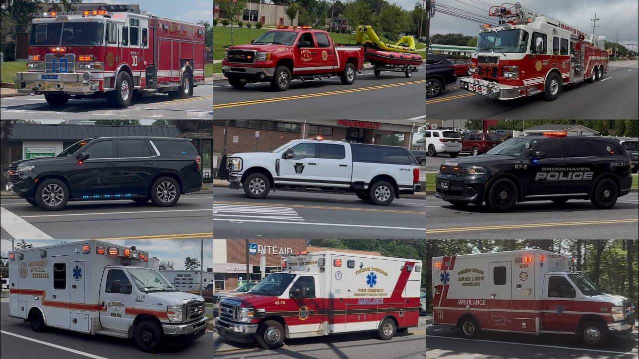 Fire Trucks, Police & Ambulances Responding Compilation #18: July 2025 Recordings