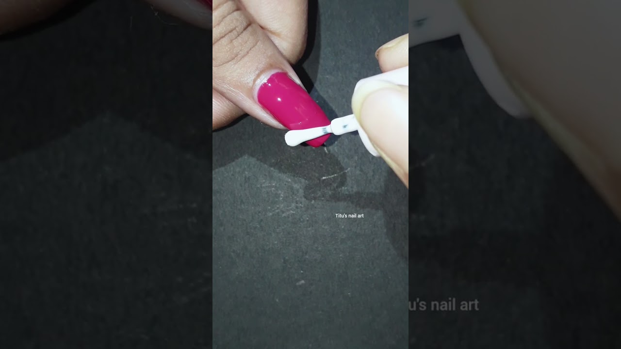 pink & white nail art designs 💟#shorts #trending #nailart #viral #naildesign #reels