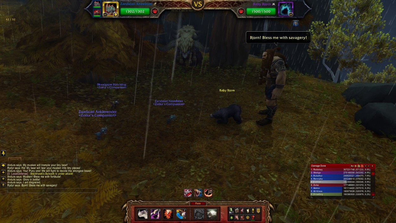 WOW - Pet Battle - Beasts of Burden (Stormheim) - Rydyr - Bloodgazer Team Rumble