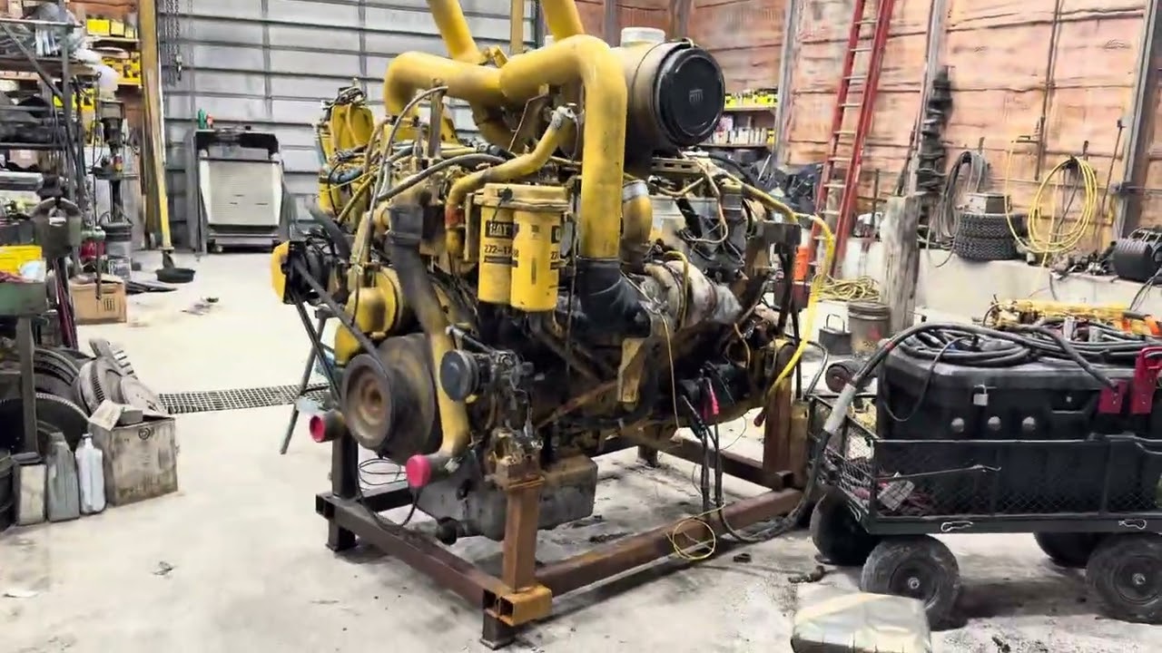 CAT C27 ENGINE TEST RUN