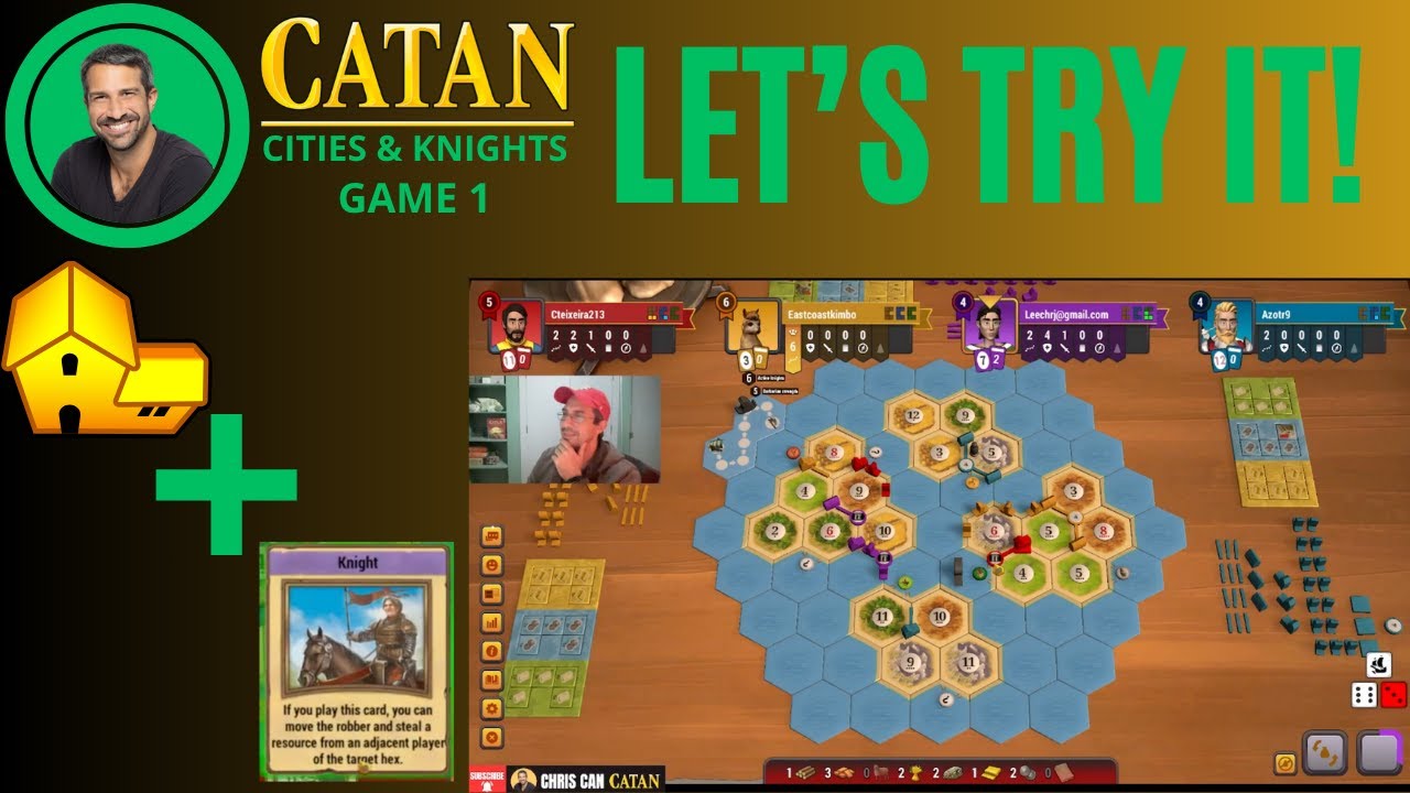 Let's Give This a Try! | CATAN CITIES AND KNIGHTS | Game 1