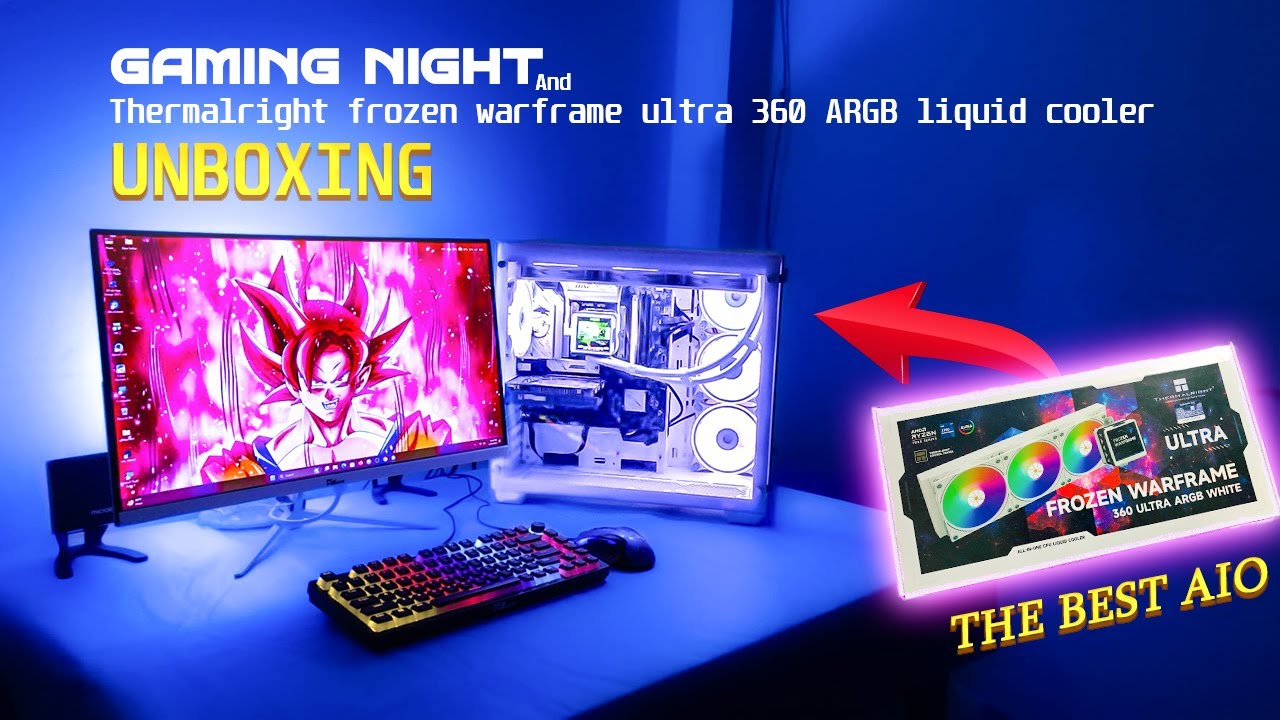 Thermalright Frozen Warframe ULTRA 360 White UNBOXING | Chill Gaming Night 👾✨⚡️