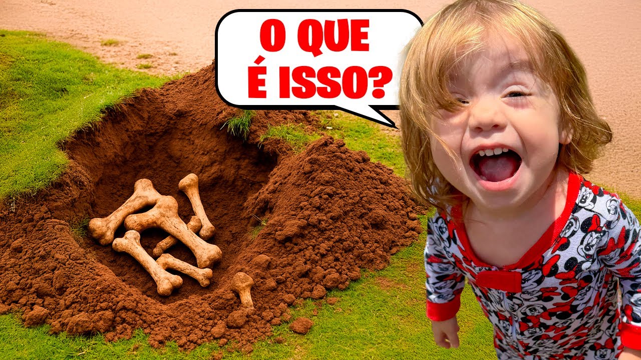 ENCONTRAMOS ALGO ESTRANHO NO NOSSO QUINTAL! *Deu ruim Pai Também Vloga