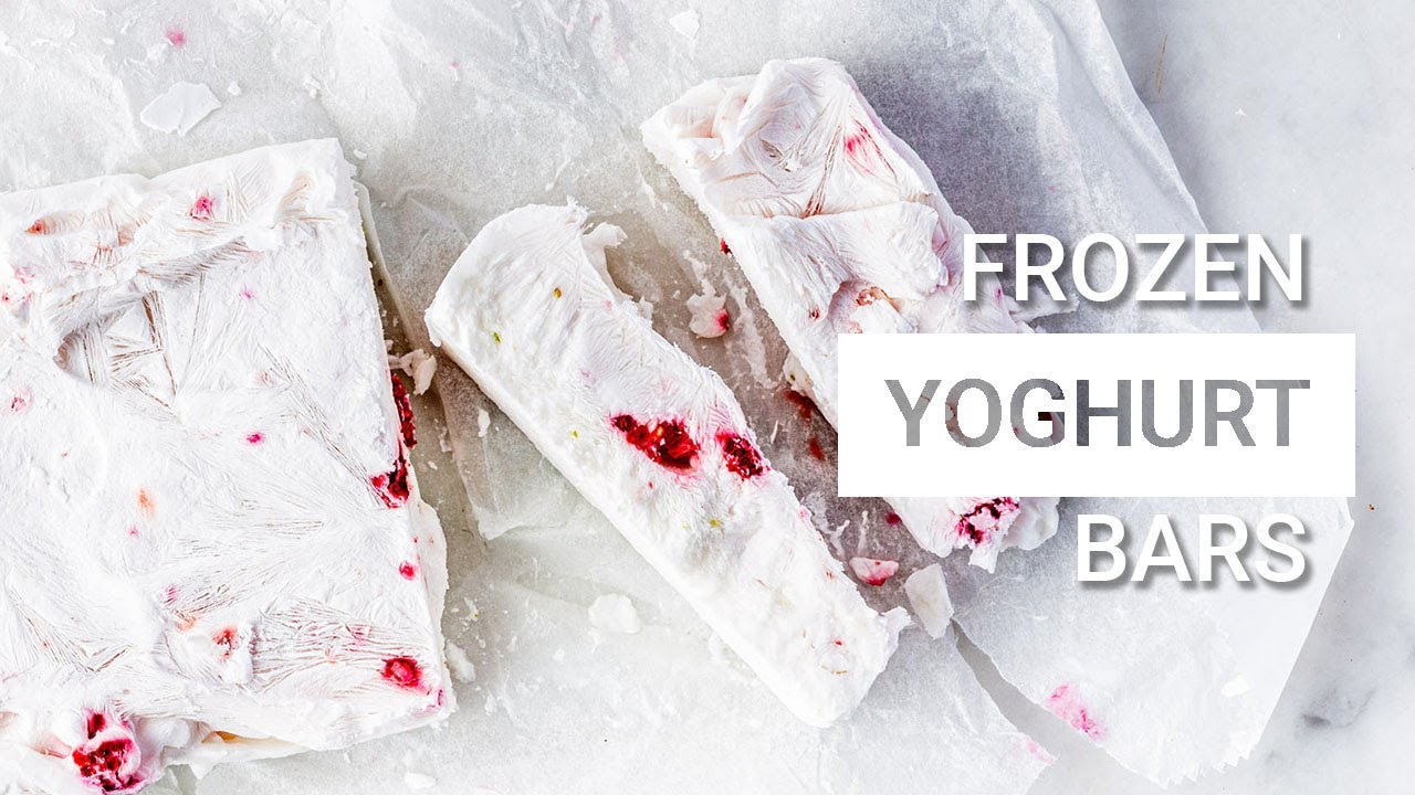 Easy Vegan recept: frozen yoghurt bars