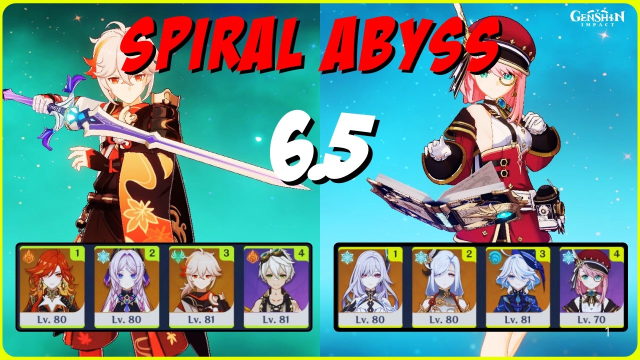 Spiral Abyss 6.5  Floor 12 C0 Kazuha & C0 Charlotte Freeze | Genshin Impact