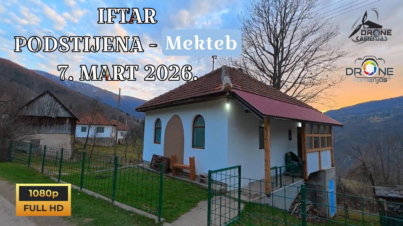 PODSTIJENA -  Iftar u mektebu Mjesto gdje je sniman film Amanet #dronephotography #dronekamenjas