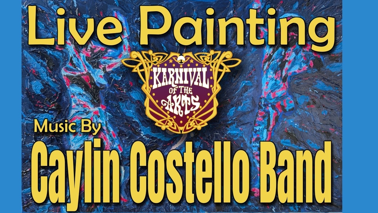 Turning Music Into Paint | Caylin Costello Band at Karnival of the Arts East