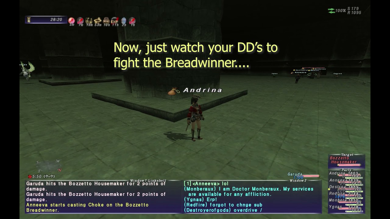 FFXI Ambuscade V1 EASY - Bozzetto Breadwinner
