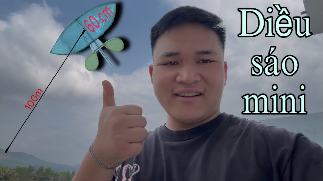 Diều song vân mini 60cm - Bông Xù TYT
