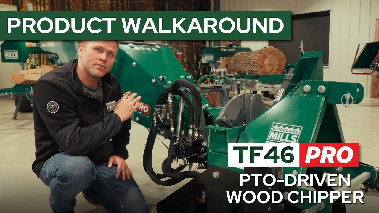 Woodland Mills TF46 PRO PTO-Driven Wood Chipper Walkaround