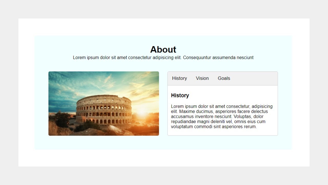 Create Tabs With HTML, CSS, & JavaScript