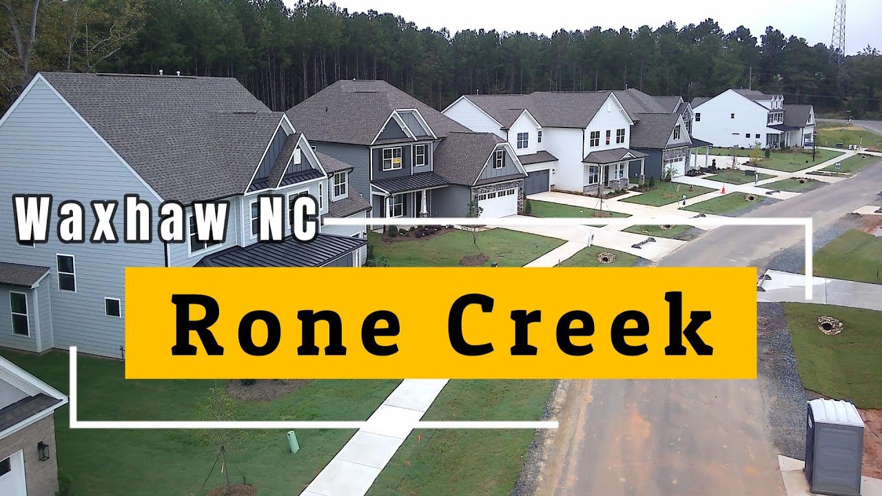 Rone Creek | Waxhaw NC | Home plus Aerial and Drive Through | Colfax Plan | Eastwood Homes