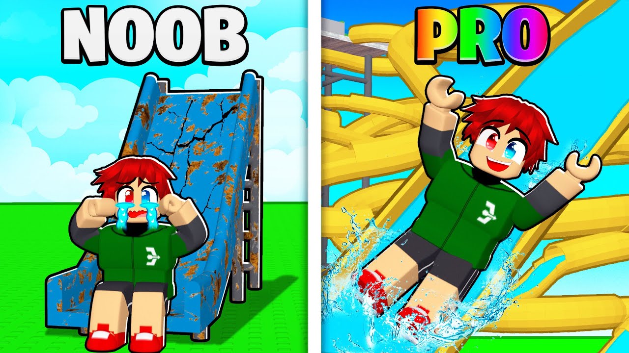 У НИКТОГО НЕТ БОЛЬШЕЙ ВОДНОЙ ГОРКИ, ЧЕМ ЭТА В Roblox!!