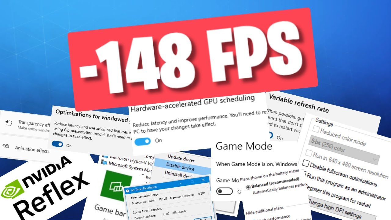 Я попробовал все оптимизации Windows для FPS (+ бенчмарки)