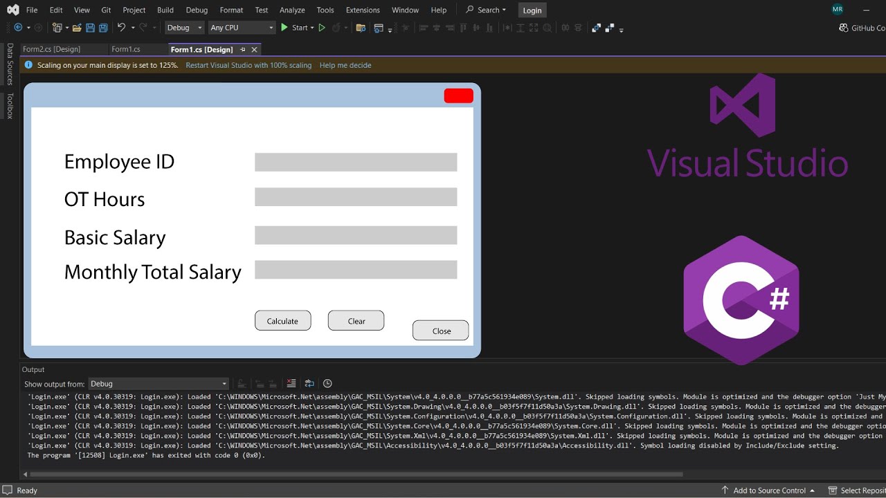 Create Your First C# Windows Form Application Using Visual Studio