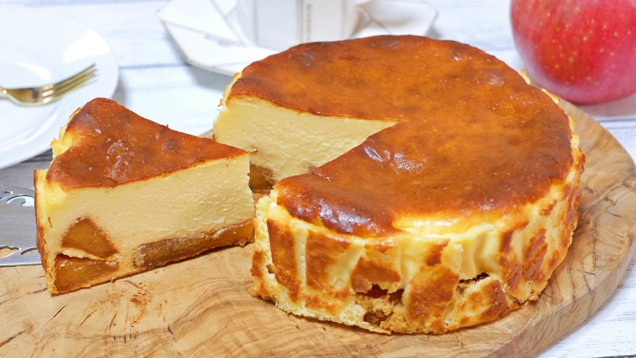 とろとろ濃厚アップルバスクチーズケーキ Rich Apple Basque cheese cake