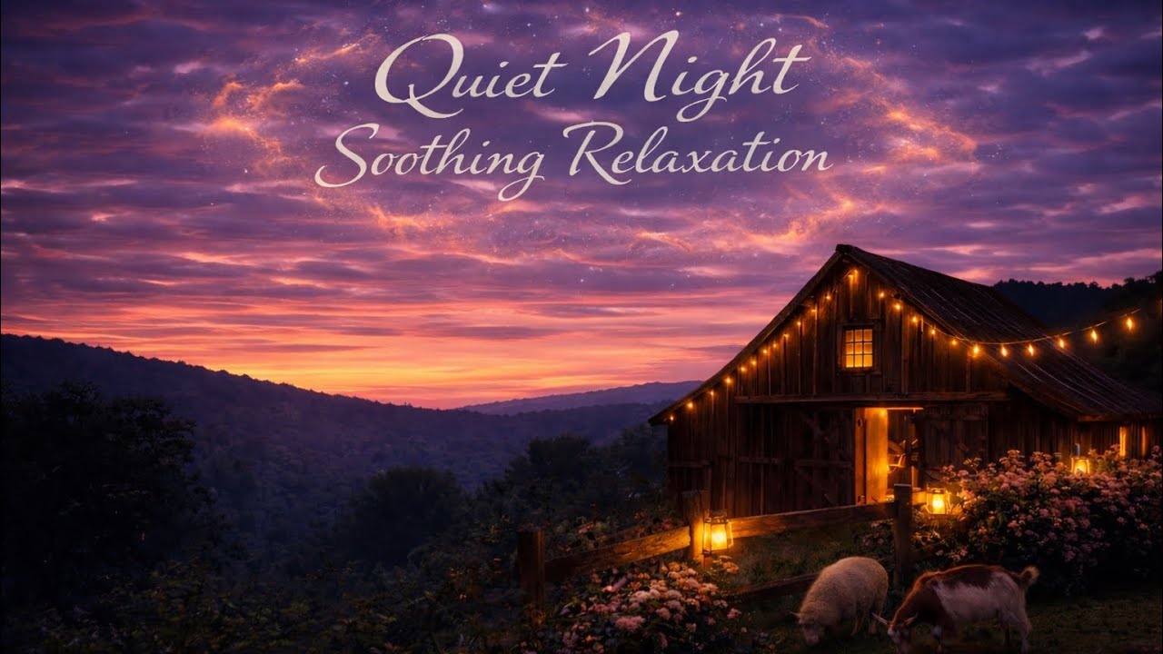 Slow Living Hillside Barn 🐑🌙 Cottage Core Ambient for Deep Sleep Relaxation