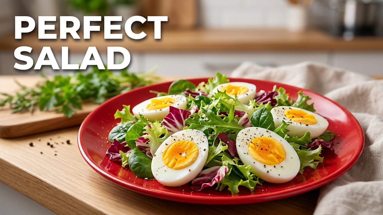 Simple Salad 🥗 and 🥚🥚❤️❤️