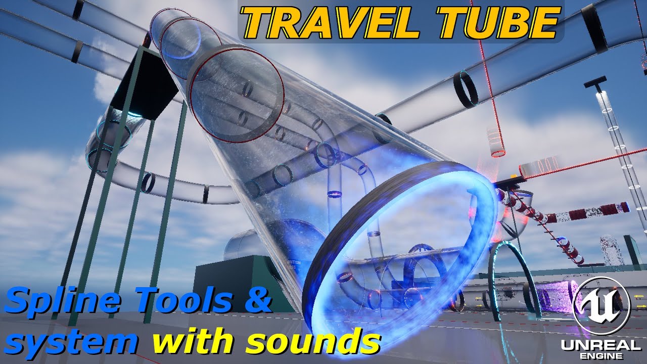 Travel Tube along a spline with sound on Unreal Engine