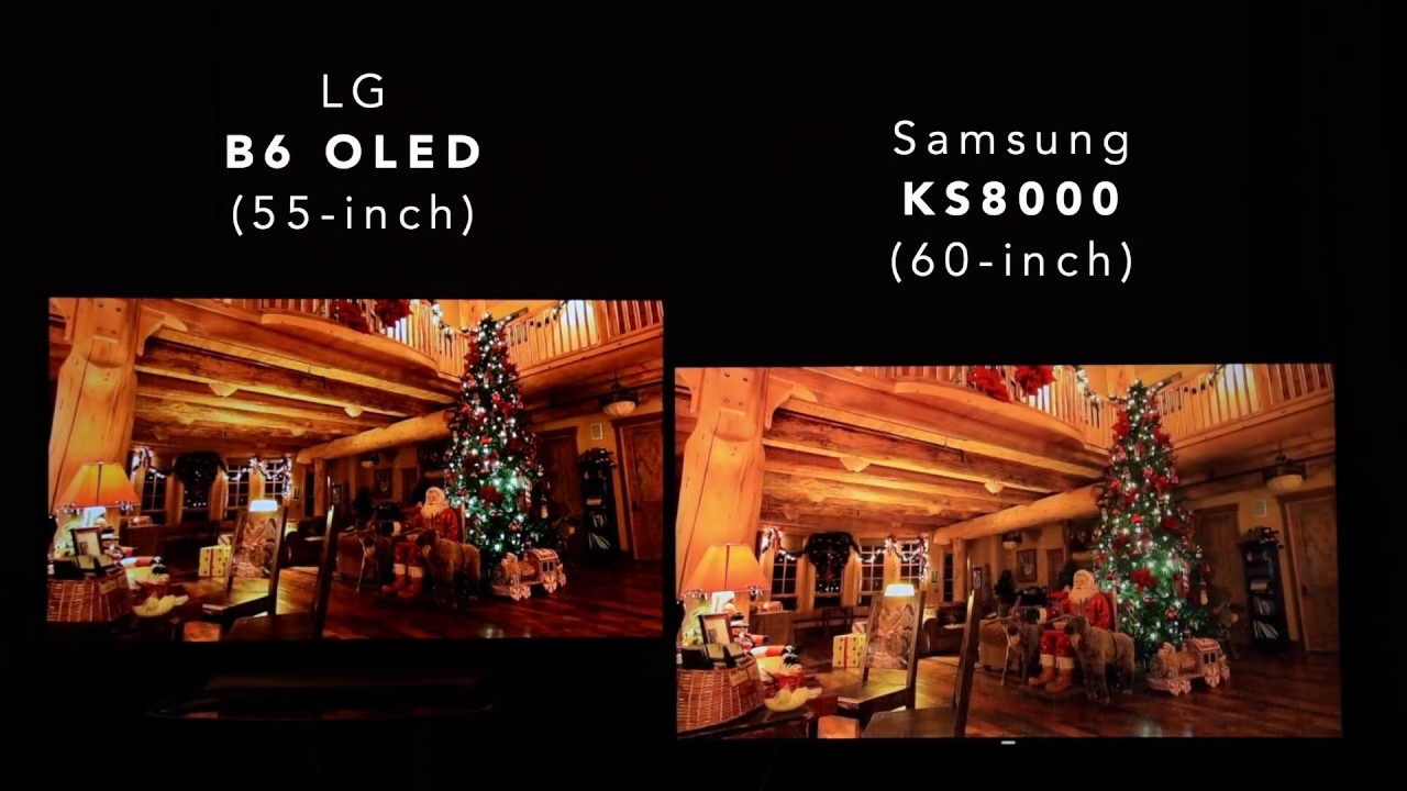 (Motion) LG B6 OLED vs. Samsung KS8000