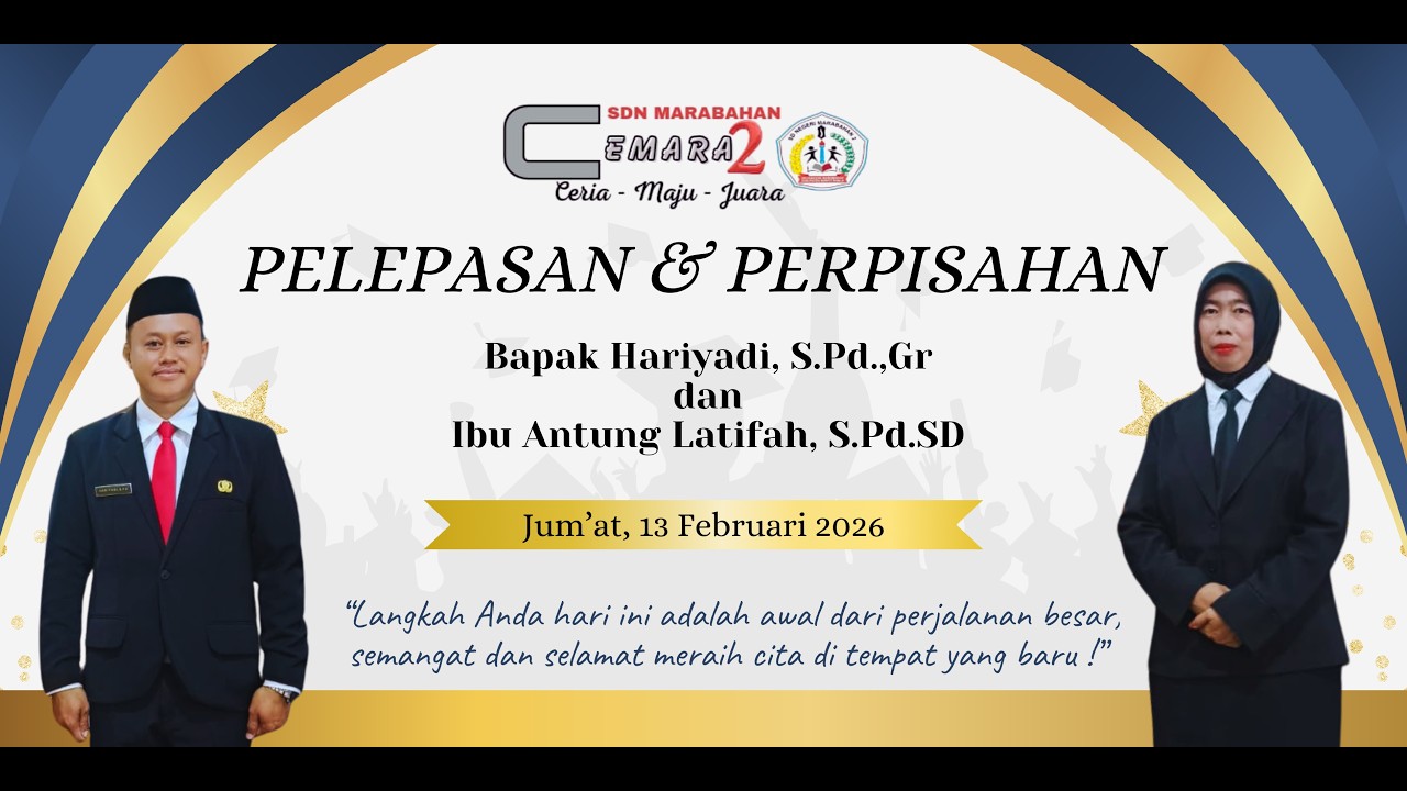 Pelepasan & Perpisahan Bapak Hariyadi, S.Pd., Gr dan Ibu Antung Latifah, S.Pd.SD