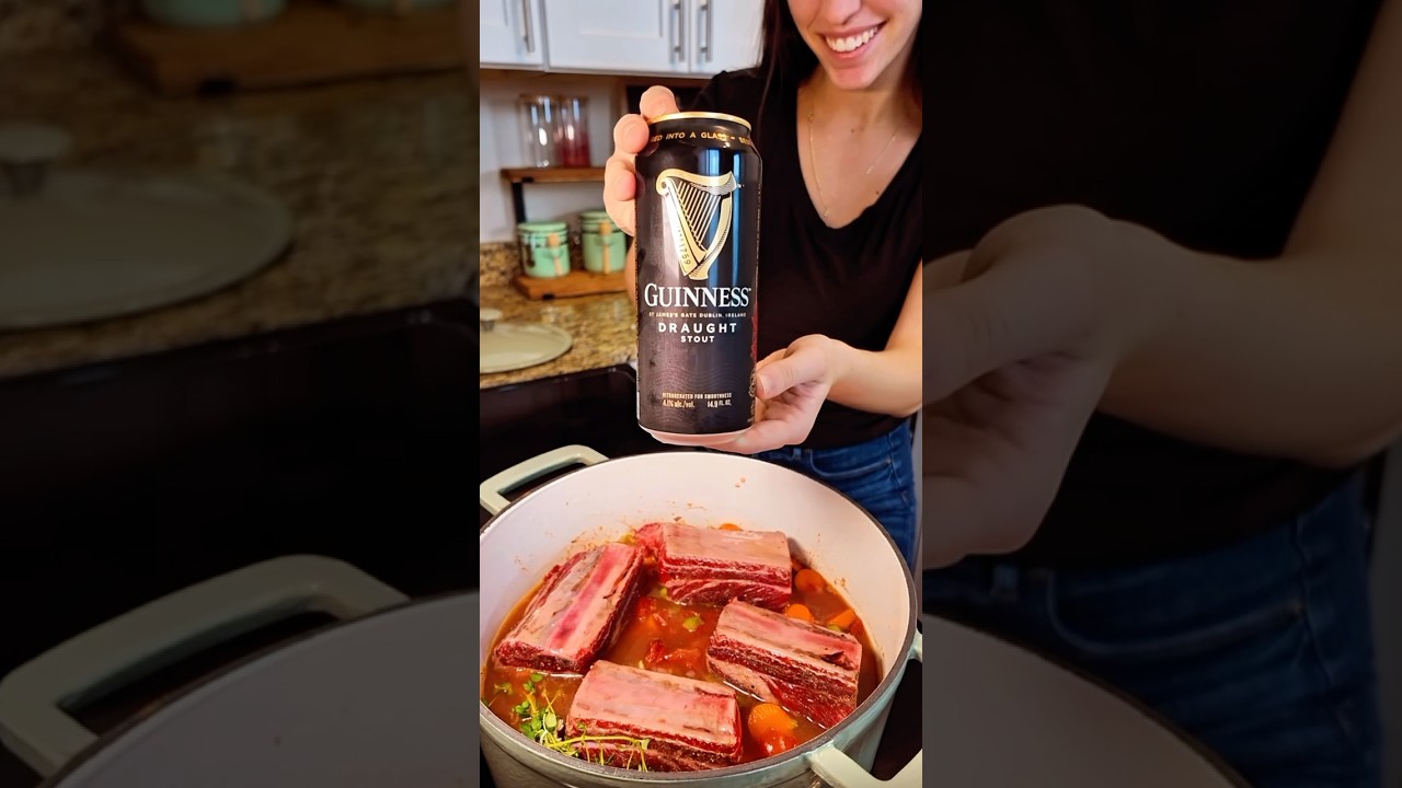 Guinness Beer Braised Short Ribs! ￼