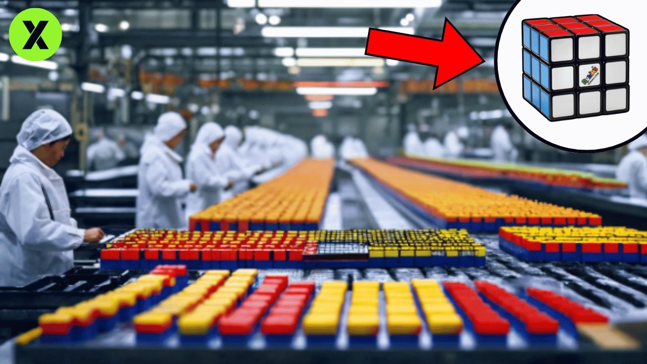 HOW a RUBIK'S CUBE is MADE 🤯 | THIS is HOW a RUBIK'S CUBE is MADE in FACTORIES