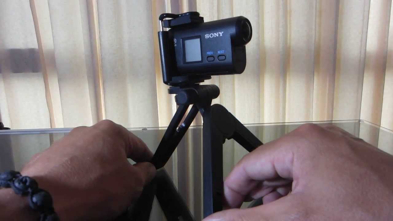 Sony HDR-AS15 Action Camera - How to mount it on a standard camera tripod