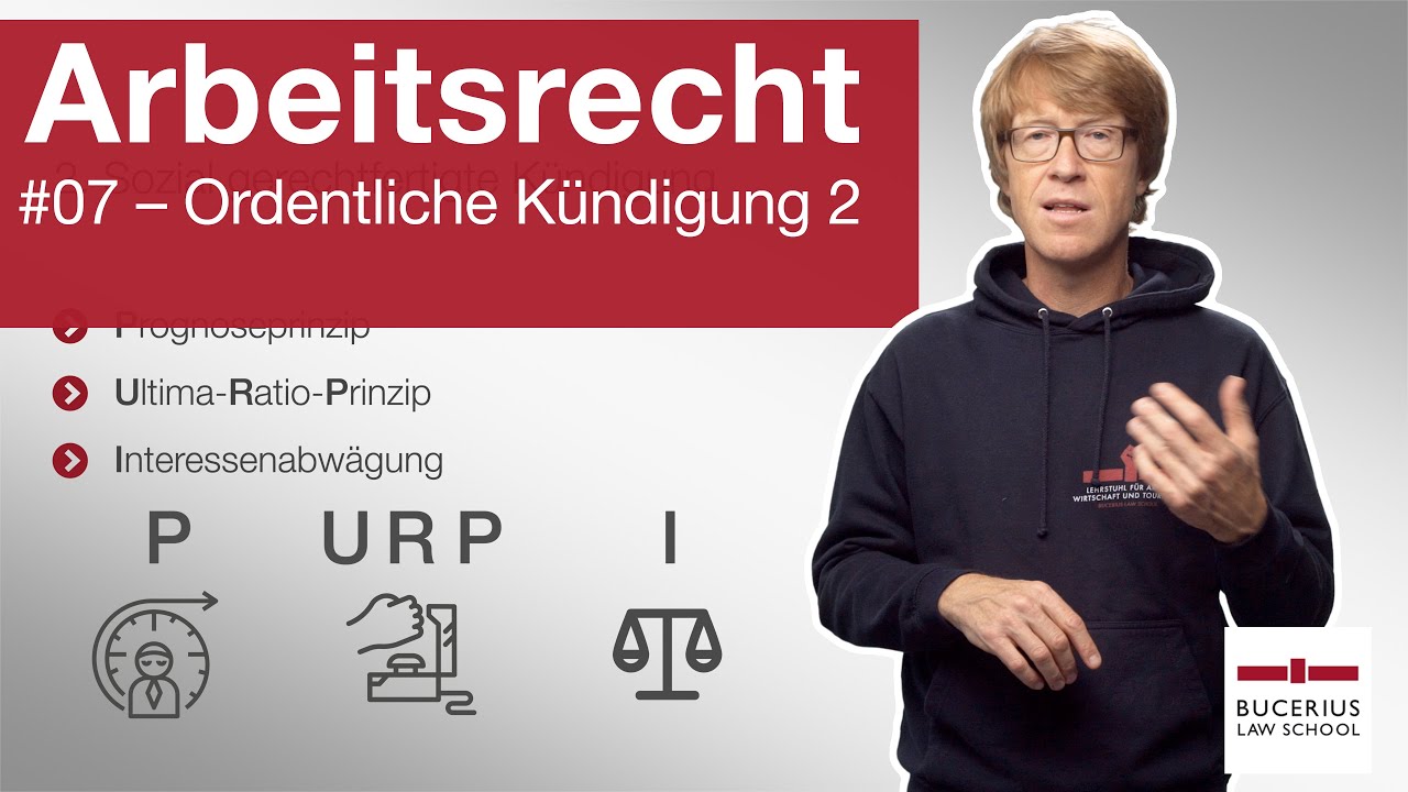 Die ordentliche Kündigung 2/2 | Arbeitsrecht | 🎬#07