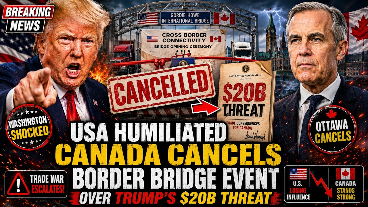 USA HUMILIATED: Canada CANCELS Major Border Bridge Event Over Trump&rsquo;s $20B Threat