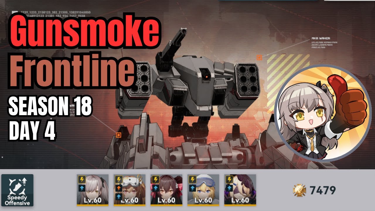 GFL2 Exilium: Gunsmoke Frontline Season 18, Day 4 Full Electric team
