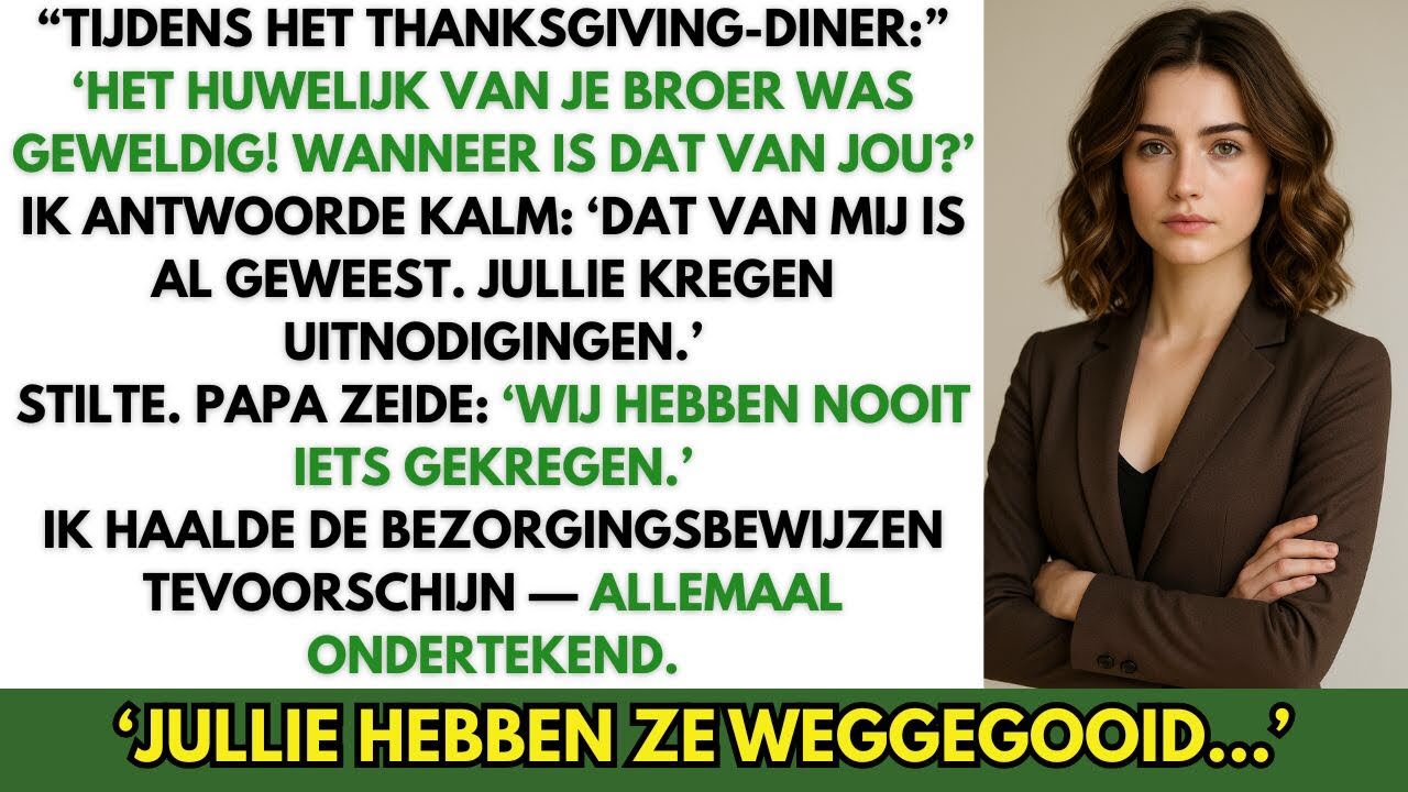 Mijn Hele Familie Sloeg Mijn Bruiloft Over — En Deed Alsof Ze Nooit Een Uitnodiging Kregen.