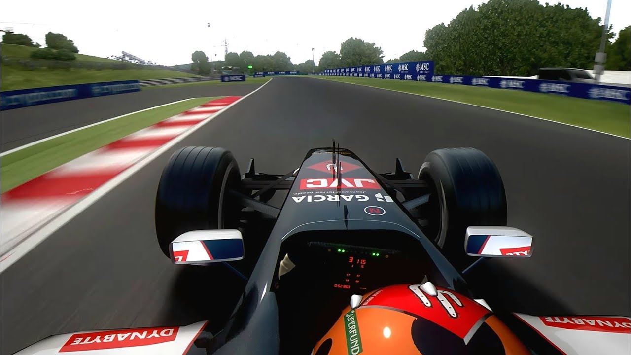 F1 2005 Christijan Albers Hungarian GP Onboard | Minardi PS05
