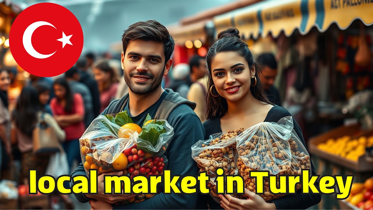 Inside a Turkish Street Market - Fresh Food Paradise!🌞