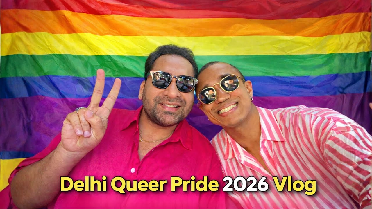 A Gay Couple Capturing the Unseen Side of Delhi Queer Pride 2026 #gaycouplevlog #indiangaycouple