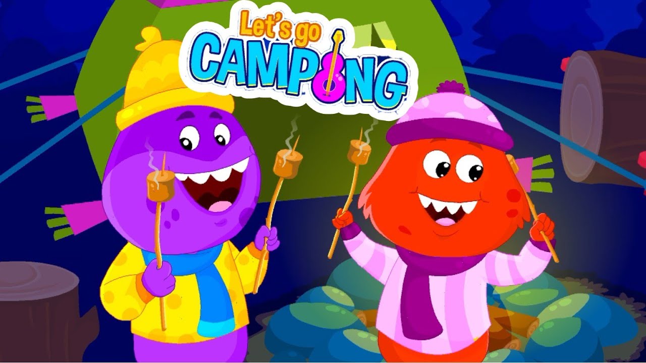 Roast Marshmallows on the campfire | Chomping Monsters | Lets Go Camping | Kidloland Games