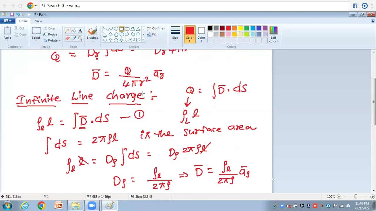 Gauss Law Applications || Point Charge || Infinite Sheet Charge ||EMWTL