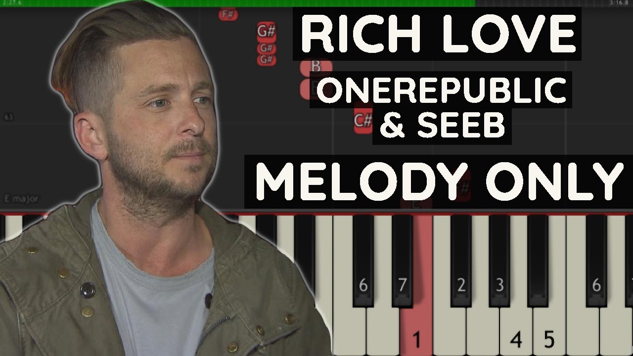 OneRepublic & Seeb - Rich Love - Piano Tutorial Easy