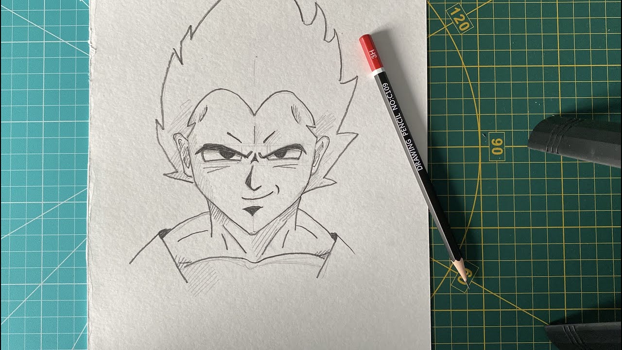 how to draw Vegeta | Vegeta step by step | Easy For Beginners Tutorial